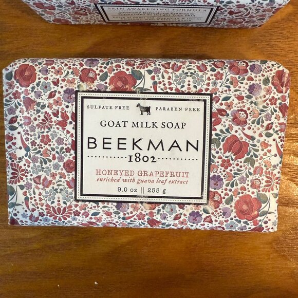 Beekman 1802 Goat 2 Milk Soap Honeyed Grapefruit 9oz Paraben & Sulfate Free - Picture 3 of 5